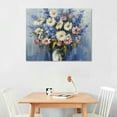 thumbnail image 2 of Nawypu Blue and White Flower Wall Art, Fresh Flowers in vase Canvas Print Nature Scenery Wall Art for Living Room Bedroom Wall Painting Decoration Modern Artwork, 2 of 4