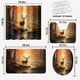 thumbnail image 2 of Juego de cortinas de ducha con diseño de ciervos del bosque y alfombras, 4 piezas, temática de caza otoñal, alce, animal salvaje, campo, casa rústica, con 12 ganchos, juego de alfombrillas de baño,, 2 of 4