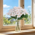 thumbnail image 5 of 2 Pcs Artificial Hydrangea Flower 11x7 Inch, Faux Impatiens Bloom for Vase Arrangement, Realistic Wedding Table Centerpiece for Home Bedroom Shelf, 5 of 6