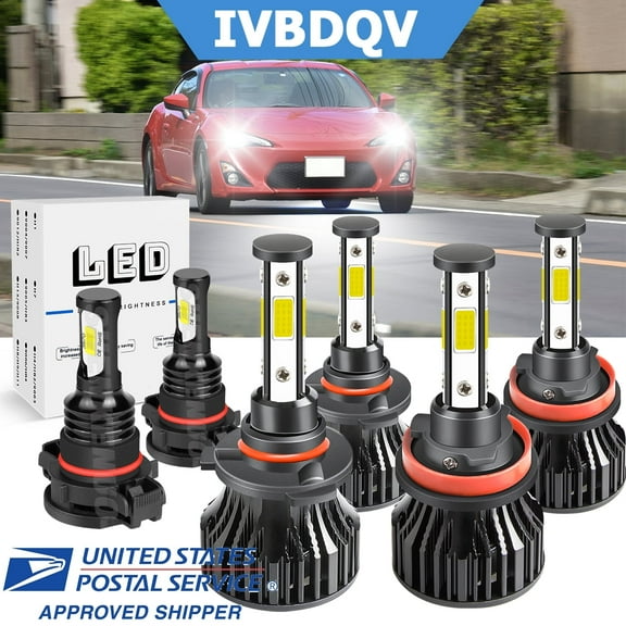 For Subaru XV Crosstrek 2013-2014
  LED Headlight Bulbs,9005 High H11 Low Beam 5202 Fog Beam LED Headlight Bulbs 6000K Cool White