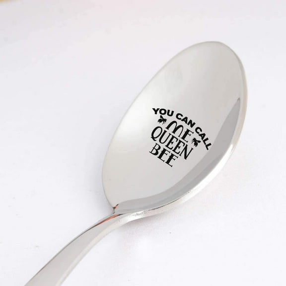 Gift for Girlfriend Daughter Gift - You Can Call Me Queen Bee Engraved Spoon Gift for Mother Sister | Bee Lover Gift | Wife Lover BFF Christmas Gift | Teen Girl Birthday/Thanksgiving Gift
