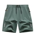 thumbnail image 6 of Lumtrix Men’s Athletic Running Shorts Lightweight Workout Gym Shorts with Zipper Pockets for Basketball Hiking Mint Green L, 6 of 6