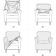 thumbnail image 5 of Xiao Hua Funda de sillón moderna con diseño de jacquard para sala de estar, protector de muebles, color gris, 5 of 5