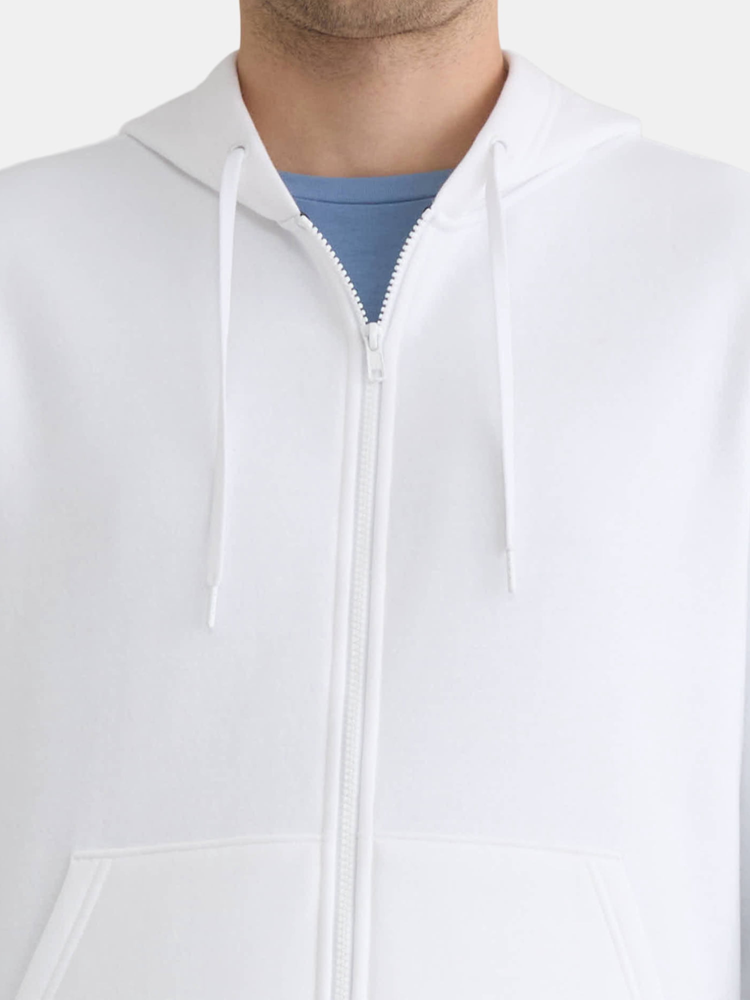 Athletic Works Men's and Big Men's Zip Up Fleece Hoodie Sweatshirt, Sizes S-5XLT