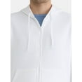 thumbnail image 2 of Athletic Works Men's and Big Men's Fleece Zip Hoodie Sweatshirt, Size S-5XLT, 2 of 5