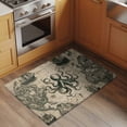 thumbnail image 3 of Retro Medieval Washable Small Entryway Area Rugs 2'x3', Map Octopus Low Pile Throw Rug Non-Slip Sturdy Edge Binding Carpet for Front Door Floor Room Entry, 3 of 9