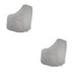 thumbnail image 1 of Soidarity Funda de poliéster para asiento de barco, portátil, plegable, reutilizable, lavable, cuerda elástica desmontable, barcos de pesca, funda Blanco 2piezas Soidarity CBP347309, 1 of 5
