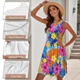 thumbnail image 6 of KUIFORTI His and Hers Summer Outfits Couple Matching Outfits Tropical Flowers Beach Vacation Clothes for Women Loose Cut 4-Way Stretch Quick-dry for Romantic Date, 6 of 7