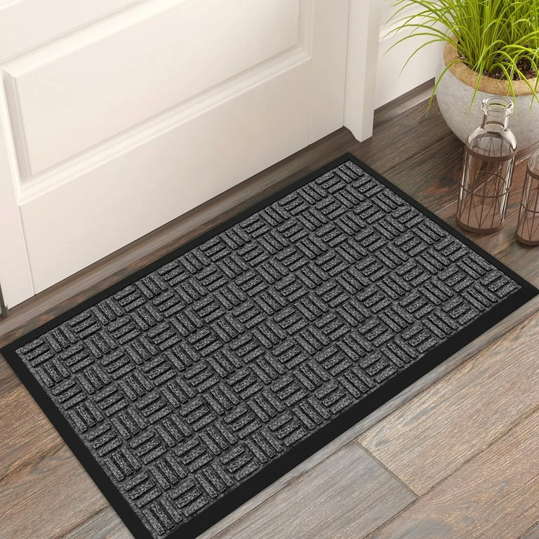 Durable Front Door Mat Waterproof Heavy Duty Doormat for Indoor Outdoor  Easy Clean Rug Mats