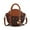 Snake Cognac, variant on Camille Women's Crossbody Bag, Snakeskin Vegan Leather Round Shoulder bag by Mia K - Fuchsia