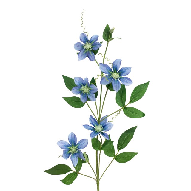 Flor de Clemátide Artificial Hermosas Plantas de Inicio Vívidas Listas para la Decoración de la Mesa del Florero del Jardín ANGGREK Otros