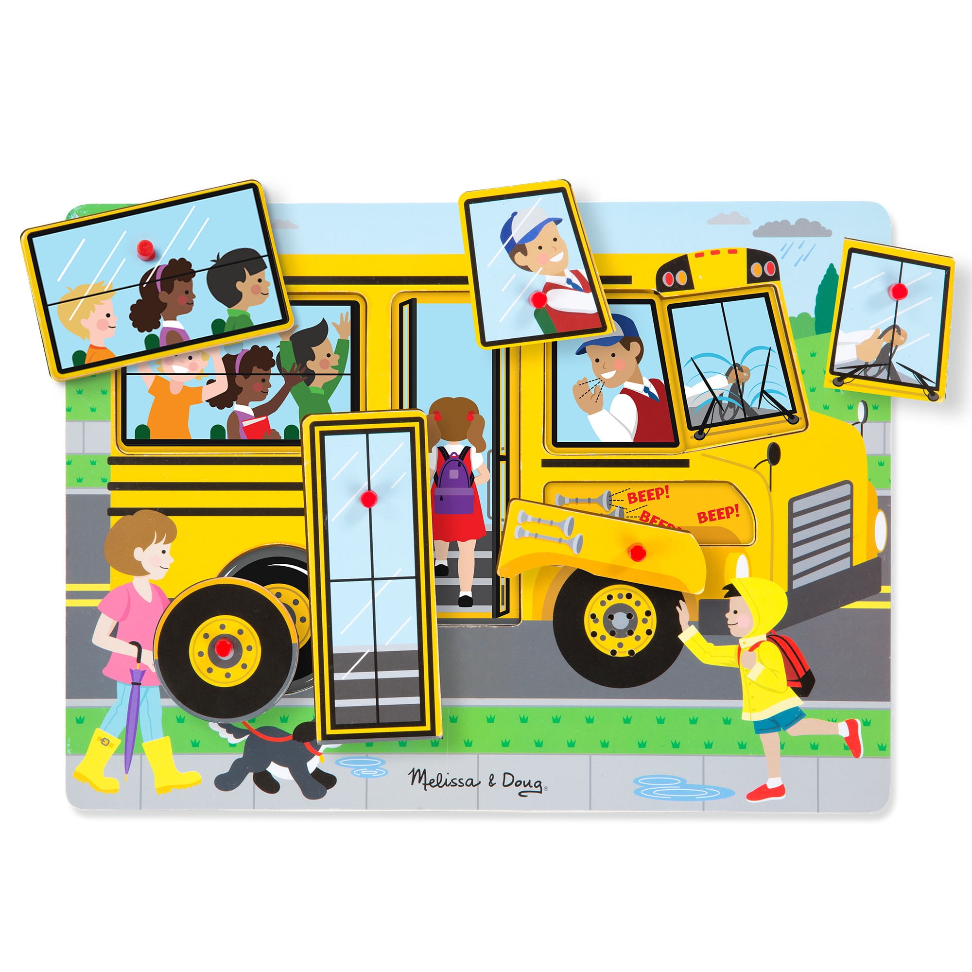 melissa and doug wheels on the bus sound puzzle