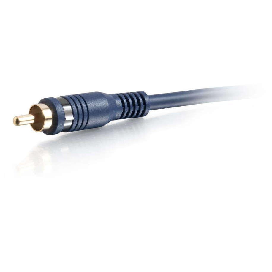 12 Feet, 3.65 Meters C2G 29180 Velocity Right Angled Subwoofer Cable Blue