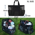 thumbnail image 3 of Extra Large Beach Bag, XL Mesh Tote with Zipper and Pockets Ideal for Toys  and Your Family Beach Trip, 3 of 9