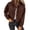 (New22)Wine, variant on ThriftyPlait Women Cropped Corduroy Jacket Casual Lapel Collar Button Down Tops Fall Loose Fit Vintage Trucker Outer Coat with Chest Pocket