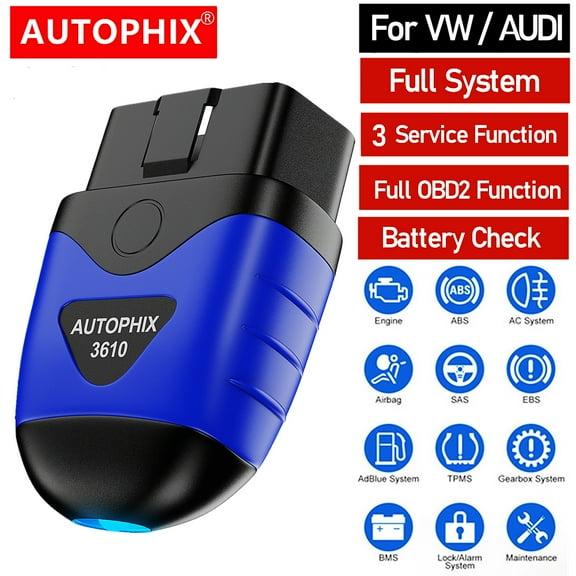Autophix 3610 OBD2 Scanner Code Reader For VW/Audi/Skoda/SEAT ABS EPB Oil Car All System Diagnostic Tool