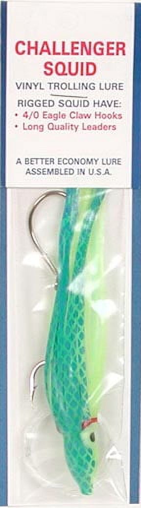 Zak Tackle 4.5" Squid - Rigged Light Blue/Green Belly
