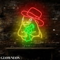 thumbnail image 3 of Glowneon Squirrel Cowboy Led Lights For Western Cowboy Bar Wall Decor, 3 of 5