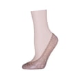 thumbnail image 2 of MeMoi Pretty Daisy No Show Liner Socks - Womens - Female, One Size, Nude, 2 of 3