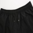 thumbnail image 3 of Bañador para hombre, fibra de poliéster de color puro, cintura elástica de secado rápido, traje de baño transpirable para hombre para surf en la playa, negro L, 3 of 8