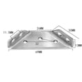 thumbnail image 4 of 10 Stainless Steel Support Plates, Metal Brackets for Furniture Fixing and Repair, Silver, 4 of 4