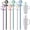 Morandi Colors, variant on NiHome 6-Pack Silicone Straw with Flower Cover Cap, 12 Inch Reusable Silicone Drinking Straws Compatible with Stanley 40oz and 30oz Tumblers, Customizable Length and Dishwasher Safe(Morandi Colors)