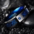 thumbnail image 3 of Tungsten Carbide Ring with Black Dragon Pattern for Unisex, 3 of 3