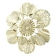 thumbnail image 5 of Nordic Luxury Wall Decoration Apricot Leaf Flower Mirror Wall Pendant Iron Art Porch Decoration B 43.3x43.5x3cm/17.0x17.1x1.2in, 5 of 5