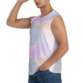 thumbnail image 3 of Haiem Men's Rainbow Print Tank Tops Summer Sleeveless Cut Off Workout T-Shirts Fitness Vest Athletic Undershirts-X-Large, 3 of 8