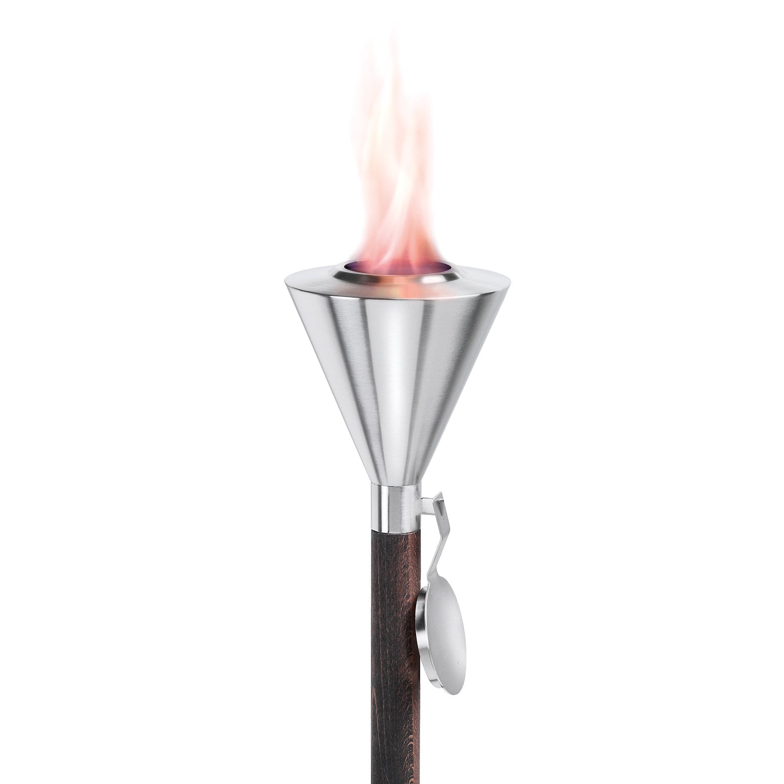 Orchos Wide Garden Torch Stainless Steel & Beechwood 60.25 in. by Blomus