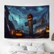 thumbnail image 2 of Halloween pumpkin lantern hanging cloth hanging room decoration background cloth room decoration photo background tapestry, 2 of 2