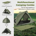 thumbnail image 4 of 2 Person Camping Cot Tent with Wheeled Carry Bag, Foldable Elevated Camping Bed Tent, 4 of 9