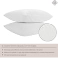 thumbnail image 3 of Bioweaves 100% Organic Cotton Breathable Pillow Protectors GOTS Certified with Zipped Closure – King, 20” x 36”, 2-Pack, 3 of 6