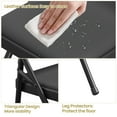 thumbnail image 4 of Sillas Plegables Tapizadas (Juego de 4) – Asiento Cómodo de Piel Sintética, Marco de Metal Resistente, Patas con Protector, Ideales para Sala, Comedor, Terraza o Uso en Exterior, 4 of 18