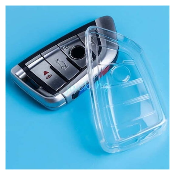 SUGUANGHUI 2PCS Car Key Case Protector Transparent Clear Key Fob Cover Case Holder Bag For BMW X1 X2 X3 X4 X5 X6 X7