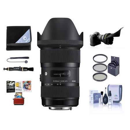 UPC: 0192223119901 | 18-35mm f/1.8 DC HSM ART Lens for Nikon F  Bundle with ProOptic 72mm Filter Kit  Flex Lens Shade  Cleaning Kit  Cap Tether  Lens Wrap  LensPen Lens Cleaner  Mac Software Kit