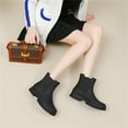 thumbnail image 4 of YOURDIARY Women's Short Rain Boots Fashion Waterproof Chelsea Boots For Ladies, 4 of 9
