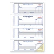 Purchase Order Book, Two-Part Carbonless, 7 X 2.75, 4/page, 400 Forms | Bundle of 2 Each