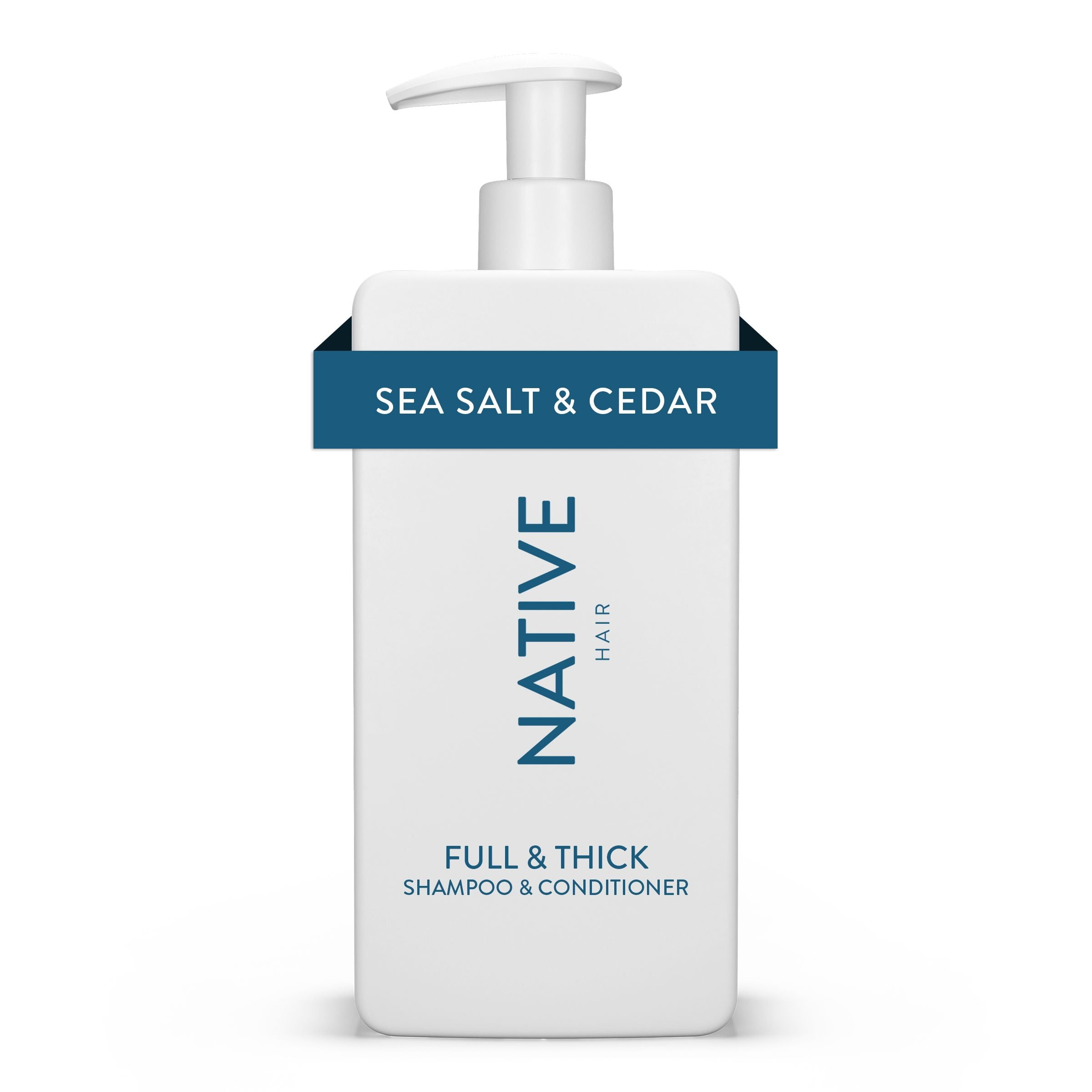Native Full & 2-in-1 Shampoo, Sea Salt Sulfate Paraben Free, 16.5 oz - Walmart.com