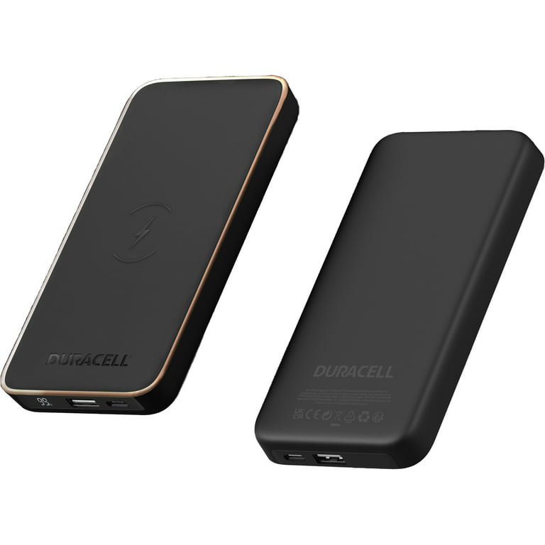 Duracell Core 10 Portable Power Pack, 10000mAh Wireless Mobile Black Power  Bank, DMP-PB-Core10