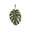 Green & White, variant on Coral Velvet Monstera Leaf Hand Towel, Absorbent Hanging Towel for Kitchen Bathroom, 25x18cm