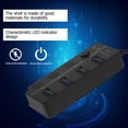 thumbnail image 5 of Minkissy usb hub for desktop USB Hub Black 4-Port Use 1Pack, 5 of 5