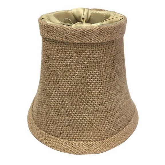 Royal Designs, Inc. True Bell Clip On Chandelier Shade CS-201BL-6, Burlap, 3 x 5 x 4.5, Pack of 6
