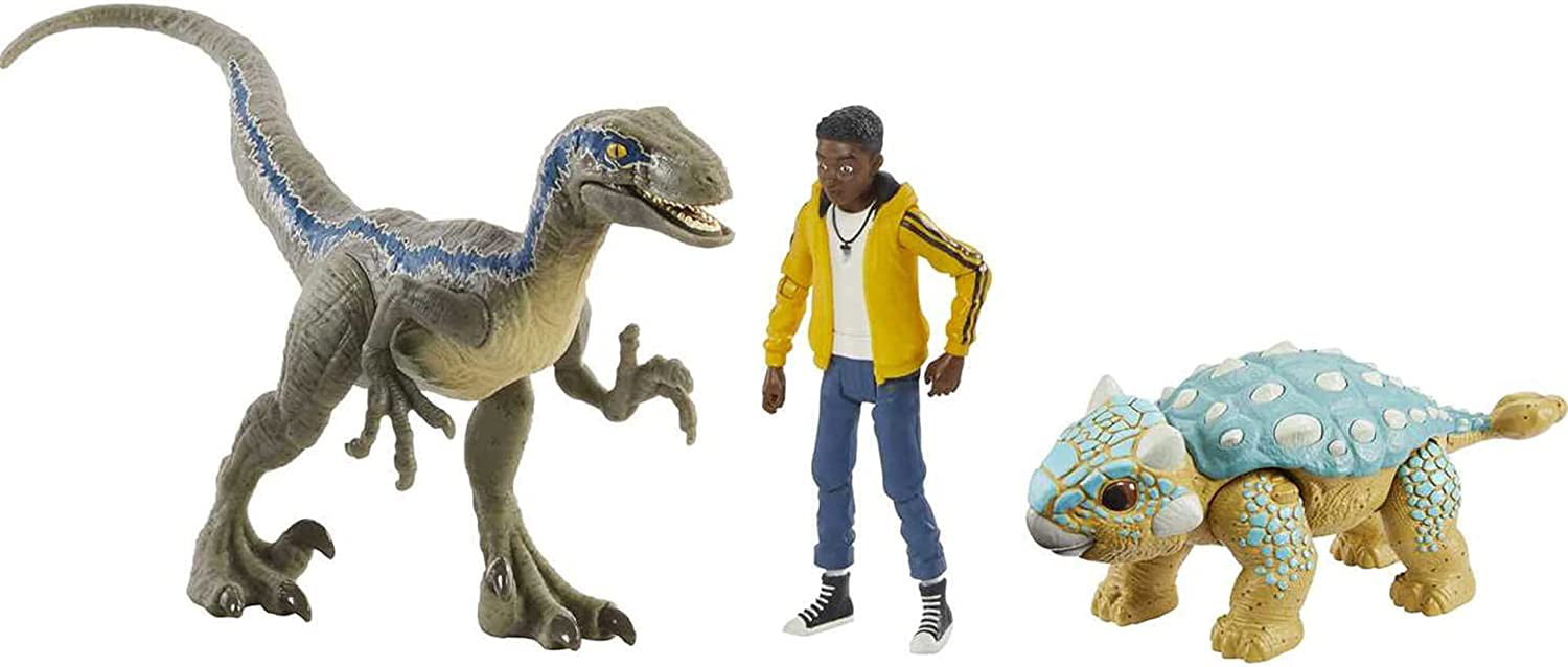 Jurassic World Darius and Dinosaur Figure Set 