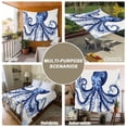 thumbnail image 6 of Navy Blue Octopus Coastal Small Tapestry for Bedroom Wall Hanging Tapestry, Nautical Summer Beach Ocean Ceiling Backdrop Tapestries Poster Blanket Wall Decor for Teens Room Living Room Dorm 23" x 28", 6 of 8