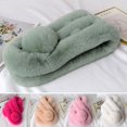 thumbnail image 2 of Autumn Winter Fur Rabbit Scarf Plush Thick Warm Women's Cross Neckerchief Fashion Ladies Neck Scarves, 2 of 5