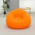 thumbnail image 4 of Inflatable Lazy Football Sofa Chair | Velvety PVC Material | Portable Bean Bag Lounge with Entertainment Stool | Durable Indoor Outdoor Use | Easy Setup | Includes Pump, 4 of 8