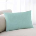 thumbnail image 2 of Waterproof Outdoor Throw Pillows with Inserts 12"x20" Set of 2, Linen Mint Green Soft Decorative Pillowcases for Couch Bedroom, Modern Minimalist Pure Solid Color Pillow Covers for Sofa Living Room, 2 of 8