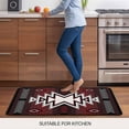 thumbnail image 5 of Red Black Door Mat&nbsp;Indoor Outdoor Entrance, Non Slip Rug for Kitchen Bathroom Entryway Rug, Southwest Geometric Aztec Farmhouse Tribal Washable Doormat Floor Mat for Office Home Decor 24x36 Inch, 5 of 8