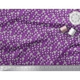 thumbnail image 2 of Soimoi Poly Georgette Fabric Leaves & Floral Block Print Sewing Fabric Yard 42 Inch Wide, 2 of 4